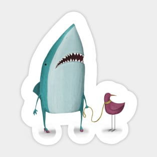 Shark and friend Sticker